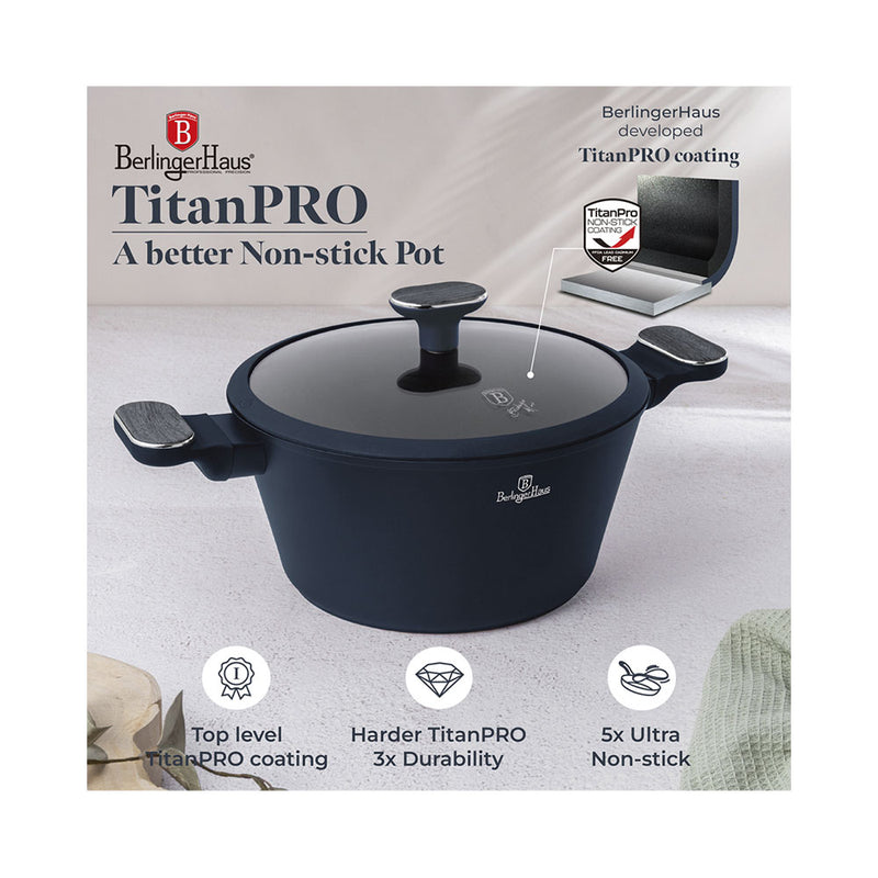 Berlinger Haus Küchenbedarf Haus 10-teiliges Kochgeschirr-Set Deep Sea Collection