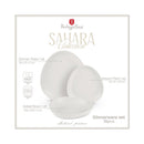 Berlinger Haus Küchenbedarf Haus 18-teiliges Tellerset Oval Sahara Collection