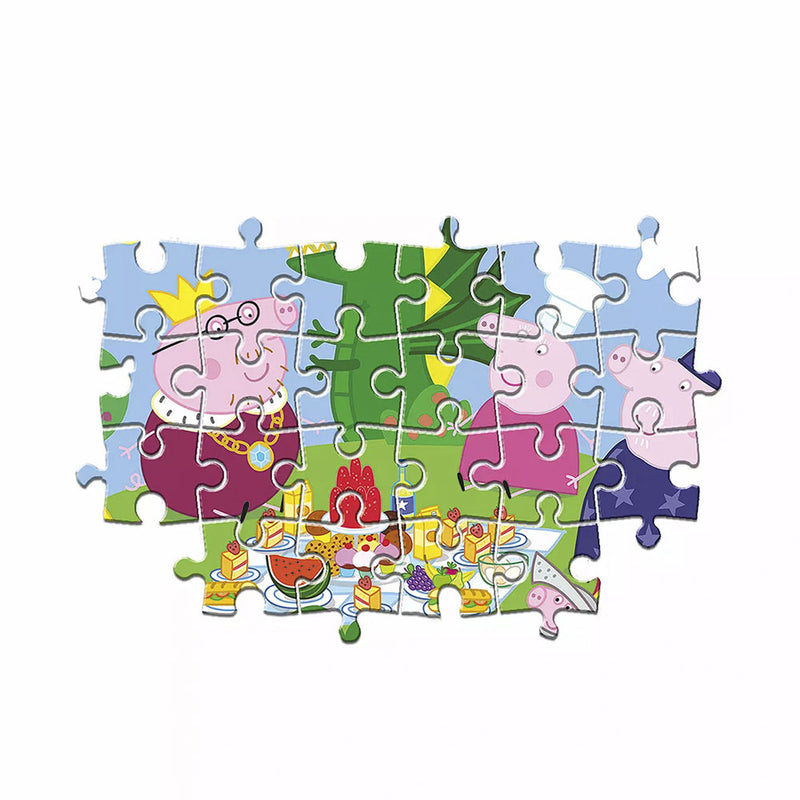 Clementoni Spiele & Puzzles 24778 Peppa Pig Supercolor Puzzle 2 x 20 Teile