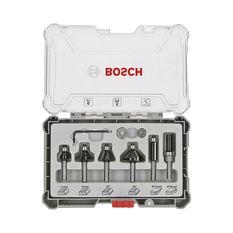 Bosch Professional Zubehör Baumaschinen Mixed Fräser Set 8mm Schaft