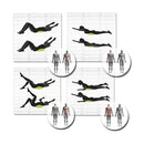 Schildkröt loisir oreiller de balance intérieure Ø 33 cm y compris la pompe à main