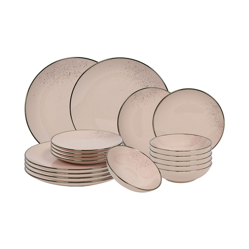 Tavola Küchenbedarf Geschirrset Lucca 18-teilig pink