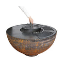 Mr.Grill Feuerschale Rusty mit Grillring 100cm und Zubehör