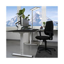 Contini office furniture height adjustable office table 1.6x0.8m black / frame white RAL 9016