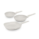 Berlinger Haus Küchenbarf House 3-part frying pans set Ø 20/28cm Matt Cream Sahara Collection