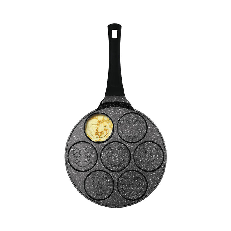 Berlinger Haus Küchenbedarf Haus Emoji Pancake Bratpfanne Ø26cm für 7 Stk. Black Rose Collection