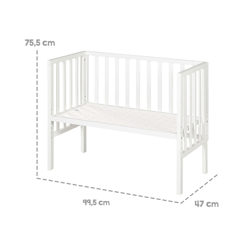 roba Kinderzimmer Beistellbett 2in1 safe asleep inkl. Matratze