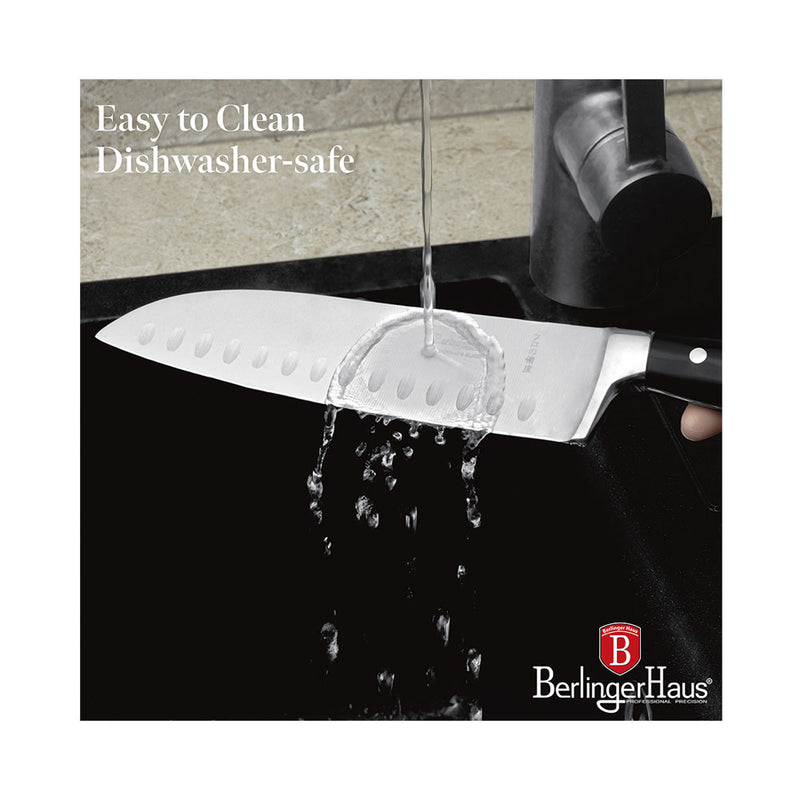 Berlinger Haus Küchenbarf Haus Santoku Messer 17,5 cm Collection de Vantage noir
