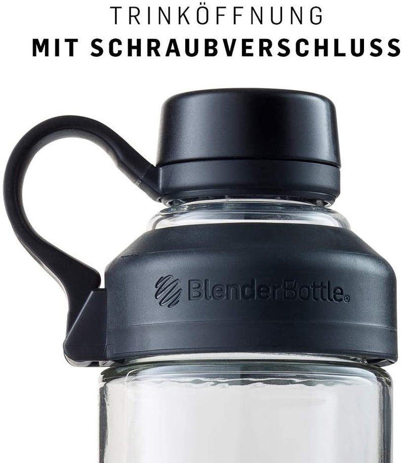 Blender Bottle Shaker für Eiweiss- und Sportgetränke Mantra Glas