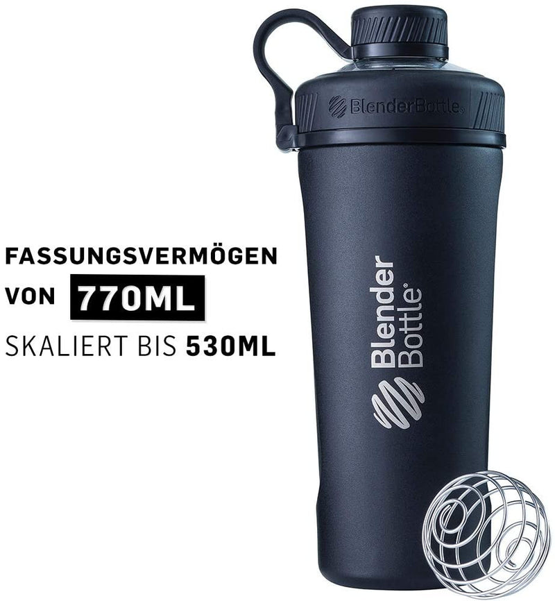 Blender Bottle Shaker für Eiweiss- und Sportgetränke Radian Thermo Edelstahl