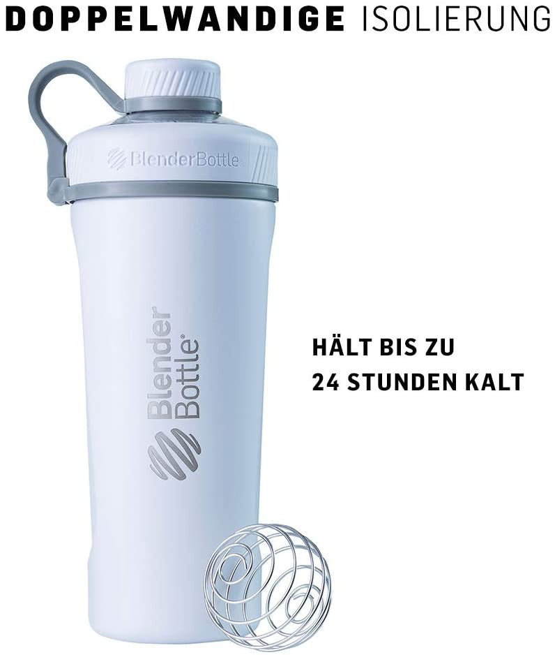 Blender Bottle Shaker für Eiweiss- und Sportgetränke Radian Thermo Edelstahl