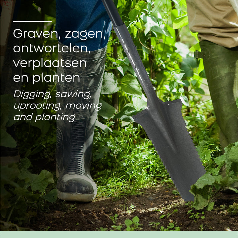 Orange Donkey Gartenspaten grau