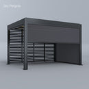 Spa Solutions Sky Pergola SkyMotion LED Aluminium Pergola 3m x 4m motorisiert Wandmontage 4m