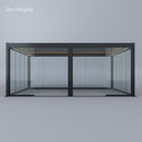 Spa Solutions Sky Pergola Skymotion Led Aluminum Pergola 3m x 6m motorized wall mounting 3M