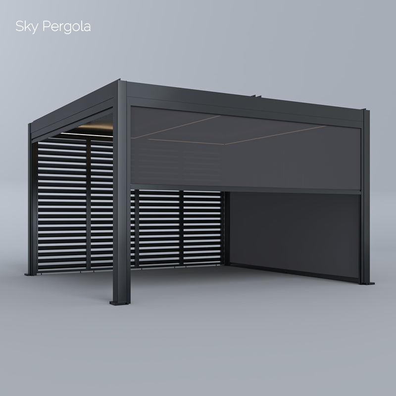 Spa Solutions Sky Pergola Skymotion LED aluminum Pergola 4m x 4m motorized
