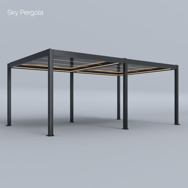 Spa Solutions Sky Pergola SkyMotion LED Aluminium Pergola 3m x 6m motorisiert