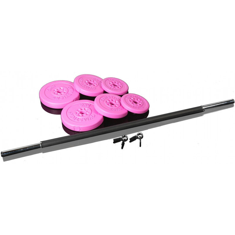 Gymstick dumbbell pump set with pink slices