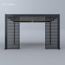 Spa Solutions Sky Pergola SkyMotion LED Aluminium Pergola 4m x 4m manuell Wandmontage 4m