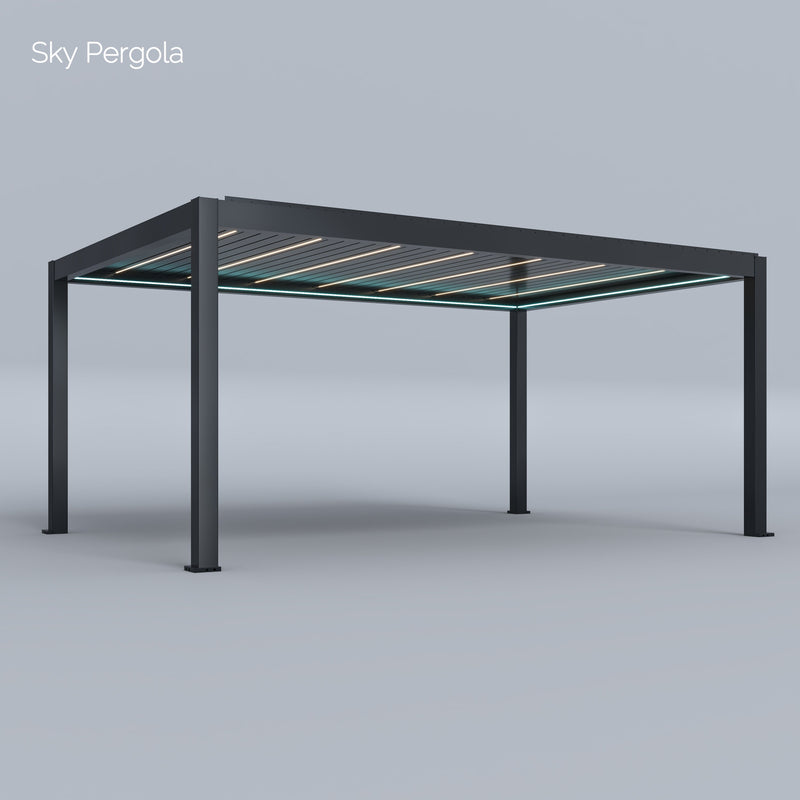 SOLUZIONI SPA Sky Pergola Skymax Ultra Alluminio pergola LED 4M X 6M MOTORIZZATO