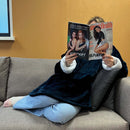 ATMOSPHERA Decke mit Ärmeln - Blau