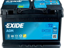 Exide Start-Stop Batteria AGM 12V/72Ah/760A LXBXH 278x175x190mm/B13/s: