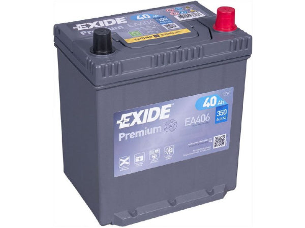 Exide Autobatterie Premium 12V/40Ah/350A LxBxH 187x136x220mm/B1 Korea/S:0