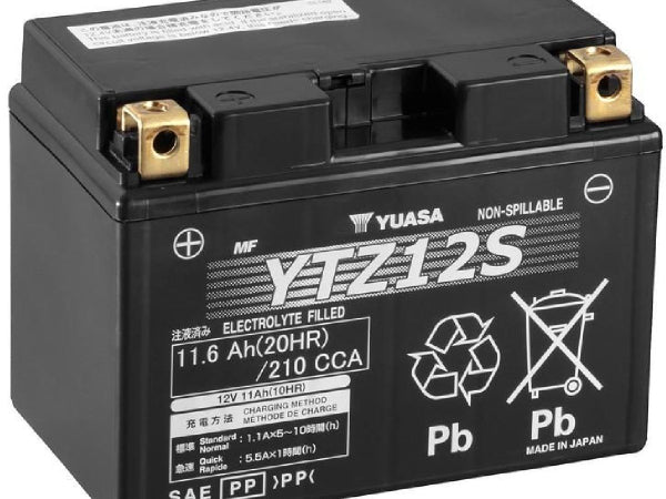 YUASA Fahrzeugbatterie AGM 12V/11.6Ah/210A LxBxH: 150 // 87 // 110 // S:1