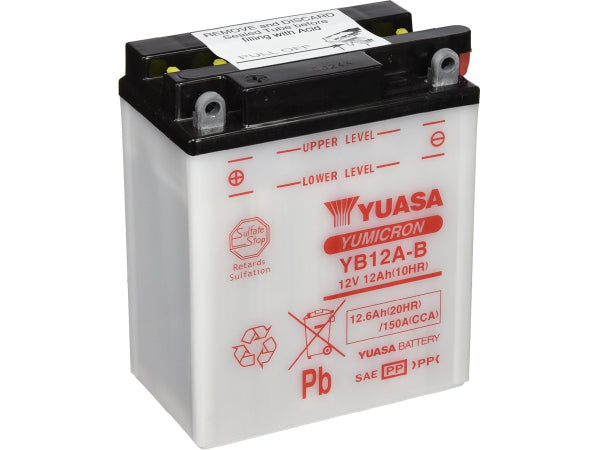 YUASA Fahrzeugbatterie Yumicron 12V/12.6Ah/150A LxBxH: 134 // 80 // 160 // S:1