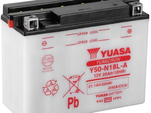 YUASA Fahrzeugbatterie Yumicron 12V/21.1Ah/240A LxBxH: 205 // 90 // 162 // S:0