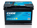 EXIDE BATTERE DEL VEICOLO ASSPETTO AGM AGM 12V/62AH/680A LXBXH 242x175x190mm/B13/S: 0