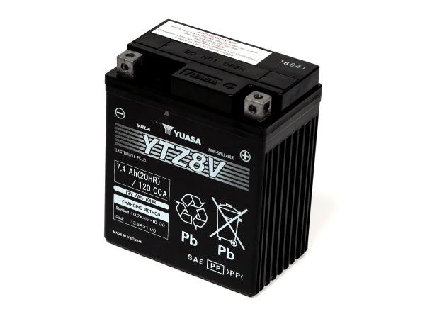 YUASA Fahrzeugbatterie AGM 12V/7.4Ah/120A LxBxH: 113 // 70 // 130 // S:0