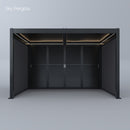 Spa Solutions Sky Pergola SkyMotion LED Aluminium Pergola 4m x 4m manuell Wandmontage 4m