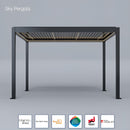 Spa Solutions Sky Pergola SkyMotion LED Aluminium Pergola 3m x 4m motorisiert