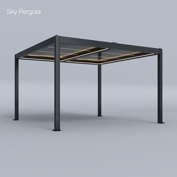 Spa Solutions Sky Pergola SkyMotion LED Aluminium Pergola 4m x 4m manuell