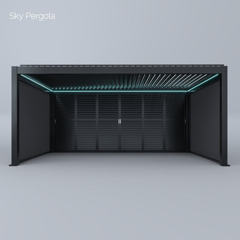 SOLUZIONI SPA Sky Pergola Skymax Ultra Alluminio pergola LED 4M X 6M MOTORIZZATO