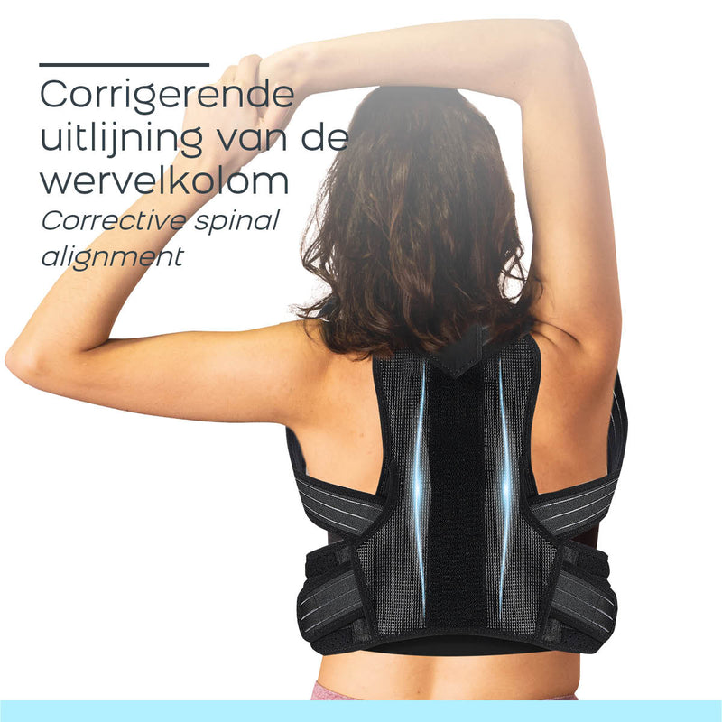 Orange Care Rückenstützgürtel Schwarzer Rückengurt - XL