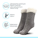 Orange Donkey Socken Cozy Slipper Grau