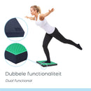 Orange Gym Balance Pad Spiky 2-in-1 - Schwarz/Grün