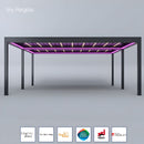 Spa Solutions Sky Pergola SkyGrand Master Aluminium Pergola LED 7m x 7m motorisiert