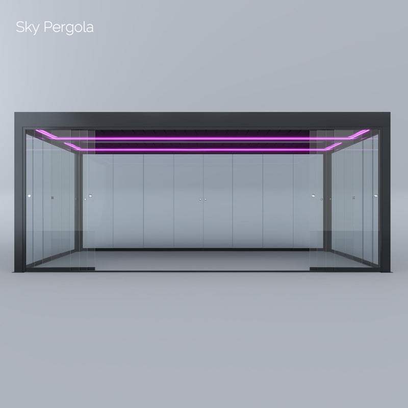 Spa Solutions Sky Pergola Skygrand Master Aluminium Pergola LED 5m x 7m motorisé