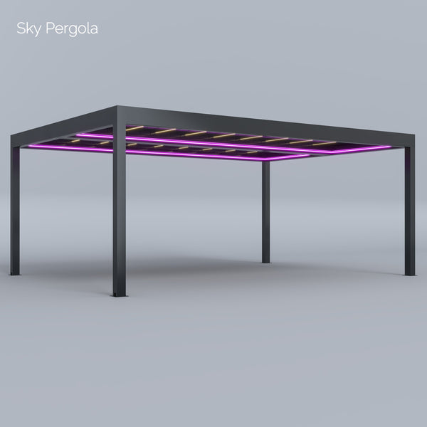 Spa Solutions Sky Pergola SkyGrand Master Aluminium Pergola LED 5m x 7m motorisiert