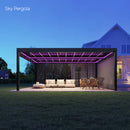 Solutions de spa Sky Pergola Skygrand maître aluminium Pergola LED 6m x 7m motorisé