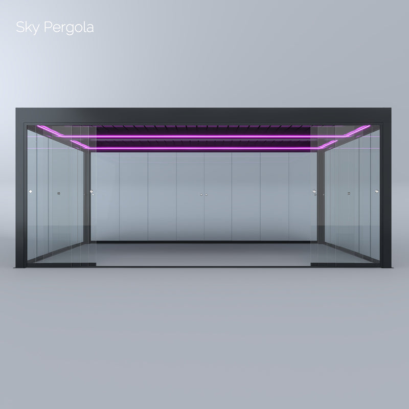 Solutions de spa Sky Pergola Skygrand maître aluminium Pergola LED 6m x 7m motorisé