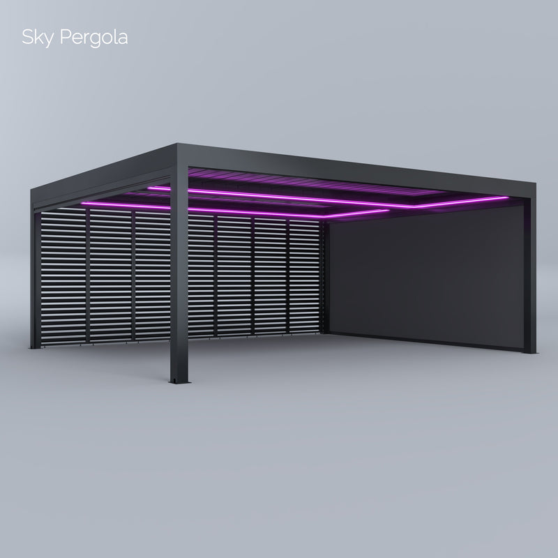 Solutions de spa Sky Pergola Skygrand maître aluminium Pergola LED 6m x 7m motorisé