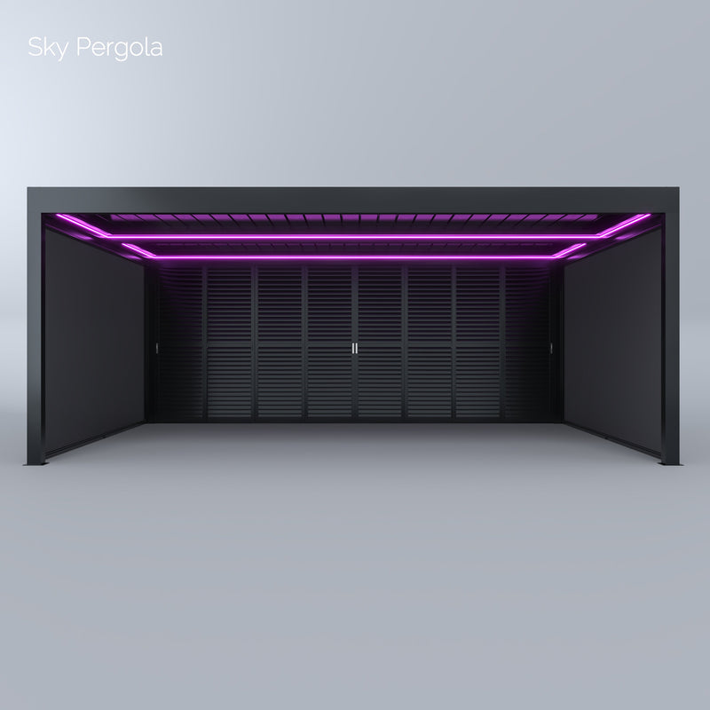 Solutions de spa Sky Pergola Skygrand maître aluminium Pergola LED 6m x 7m motorisé
