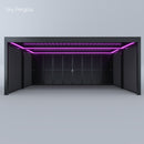 Spa Solutions Sky Pergola Skygrand Master Aluminum Pergola LED 7m x 7m motorized wall assembly