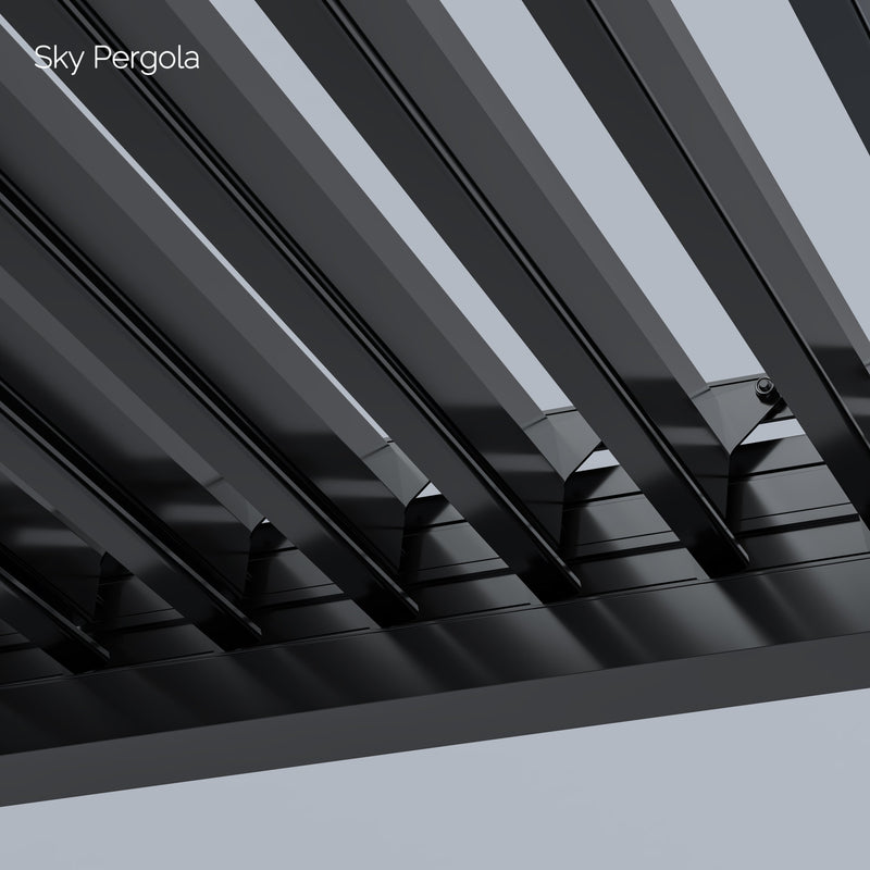 Solutions de spa Sky Pergola skymotion LED aluminium pergola 3m x 3m Mouin moteur 3M