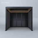 SPA Solutions Sky Pergola Skymotion Led Aluminum Pergola 3m x 3m motorized wall mounting 3M
