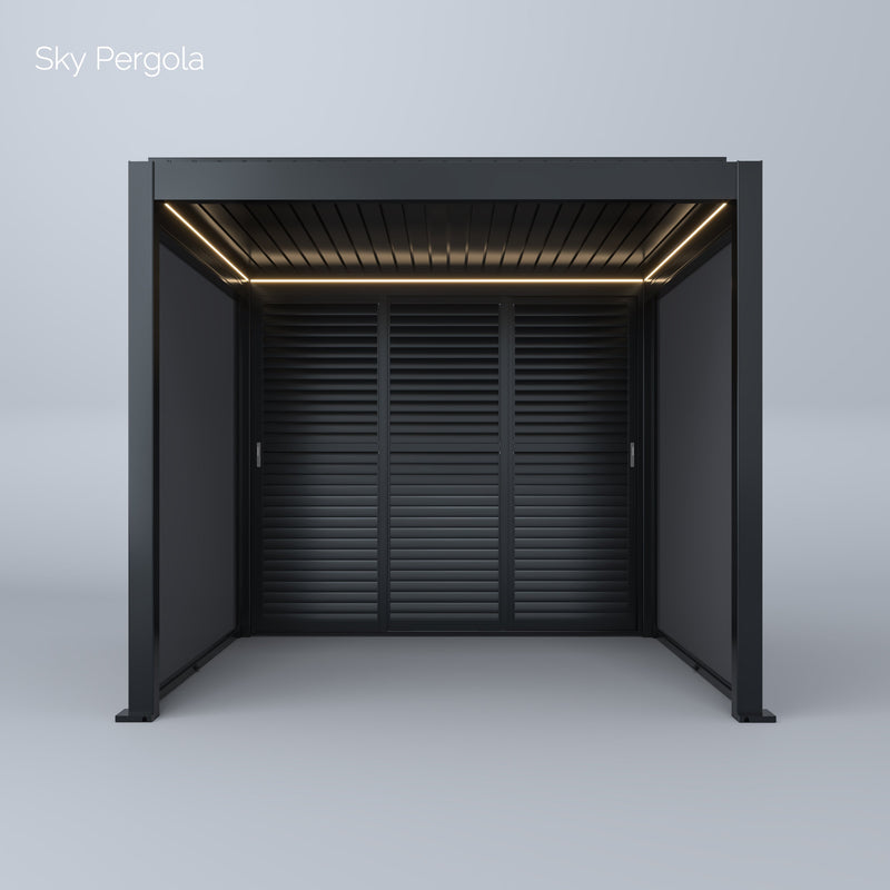 Solutions de spa Sky Pergola skymotion LED aluminium pergola 3m x 3m Mouin moteur 3M