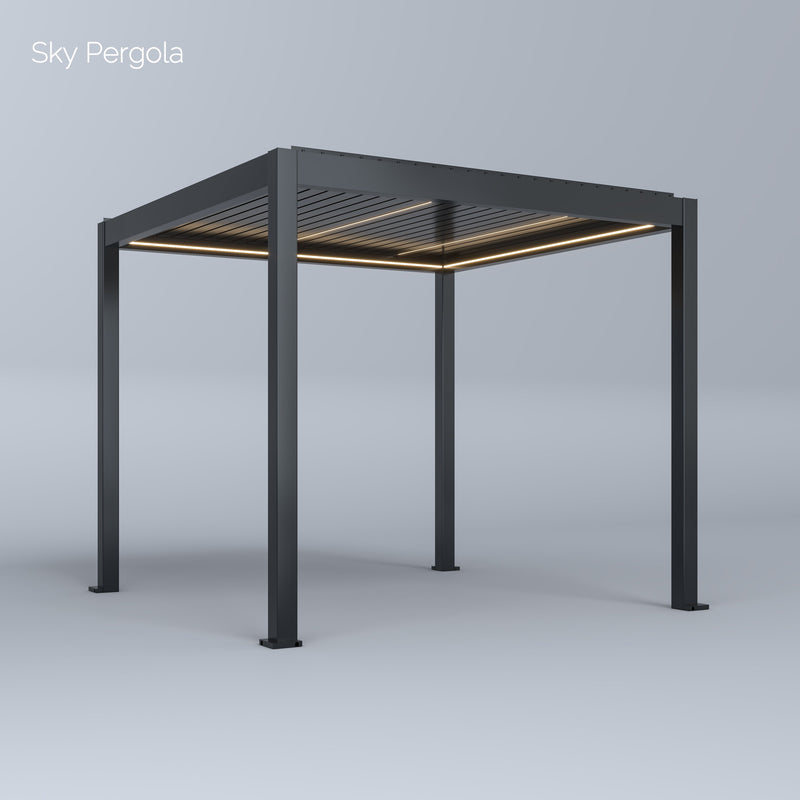 Solutions de spa Sky Pergola skymotion LED aluminium pergola 3m x 3m Mouin moteur 3M